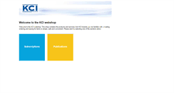 Desktop Screenshot of kci-webshop.com