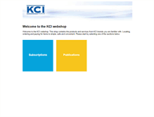 Tablet Screenshot of kci-webshop.com